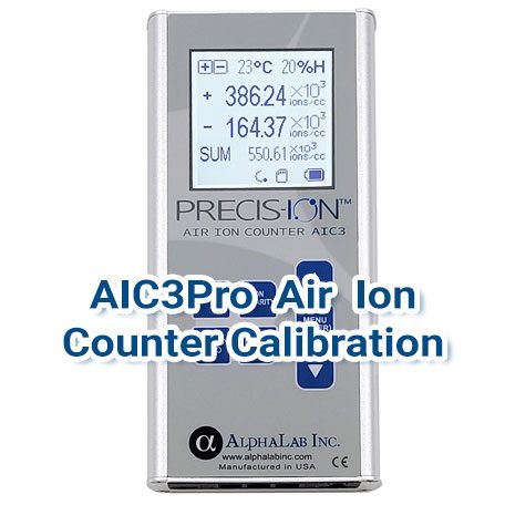 AIC3Pro Air Ion Counter Calibration